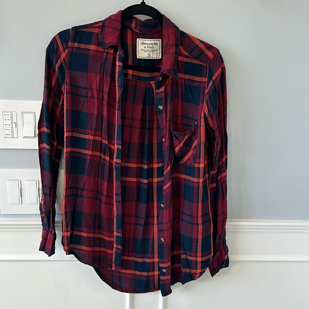 Abercrombie and Fitch plaid button up